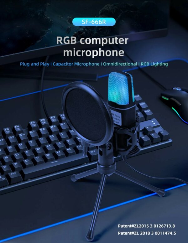 SF666R: micrófono USB profesional para streaming y podcast