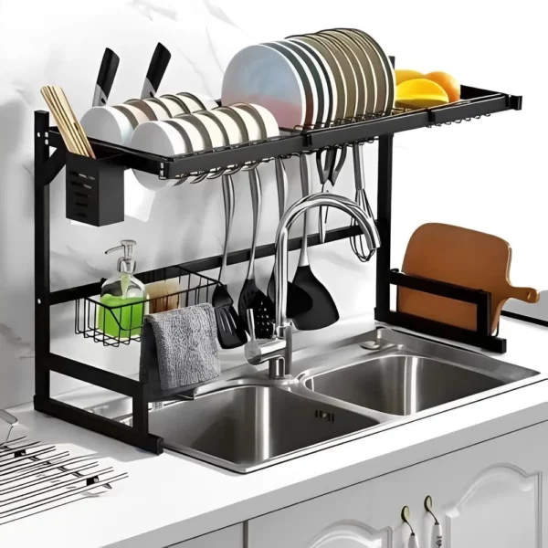 Escurridor de platos de alta capacidad de 85 cm