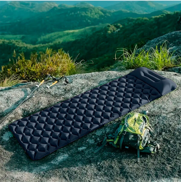Colchoneta Inflable para Campamento sin bomba de Aire