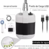 Ducha Portatil Recargable por Usb para Exteriores