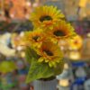 Maceta Decorativa con Girasoles Artificiales - Realista y Sin Mantenimiento